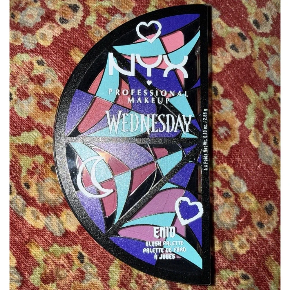 NYX‎ Wednesday Professional Make Up Cheek Blush Palette  Enid Addams New/Sealed